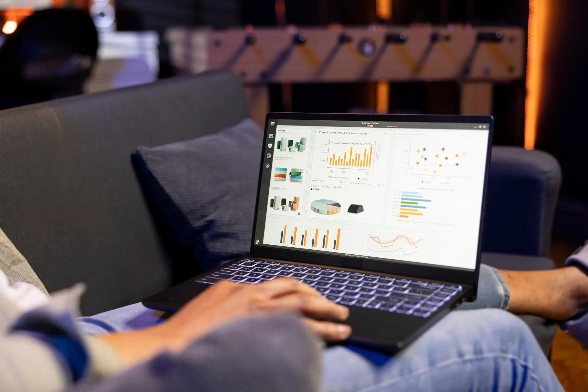 A decision dashboard reviewed on screen